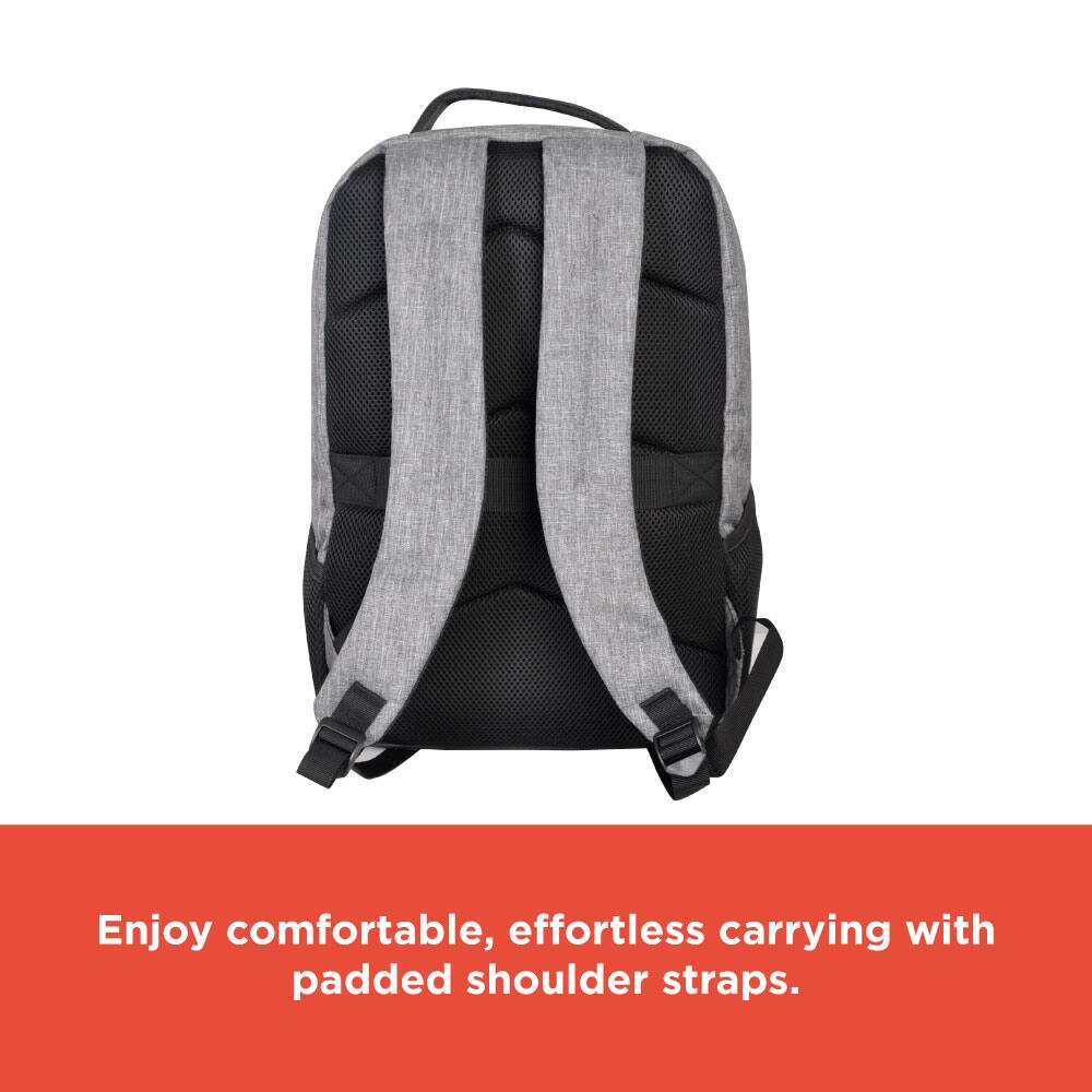 Enjoy comfortable, effortless carrying with padded shoulder straps.