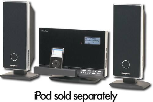 Angle Standard. iSymphony - Refurbished 30W CD Compact Shelf System with Apple® iPod® Dock.
