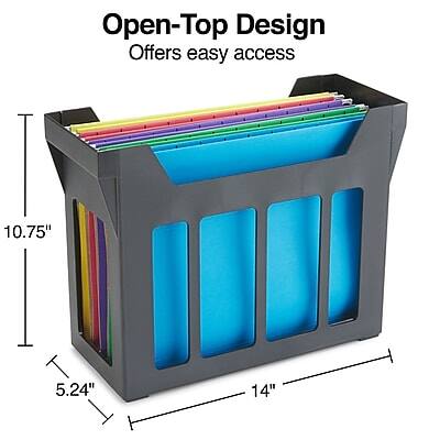 Open-Top Design  
Offers easy access  

10.75"  
5.24"  
14"