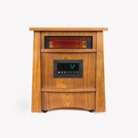 Lifesmart - 8 Element Ifrared Heater Wood Cabinet - Brown - Front_Zoom