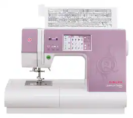 Singer - QUANTUM STYLIST TOUCH 960-Stitch Sewing Machine - Pink/White