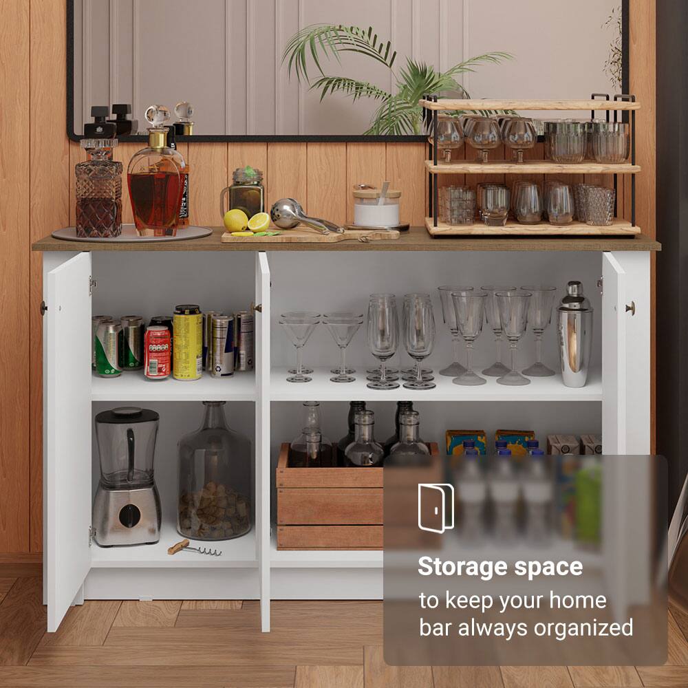 Storage space to keep your home bar always organized