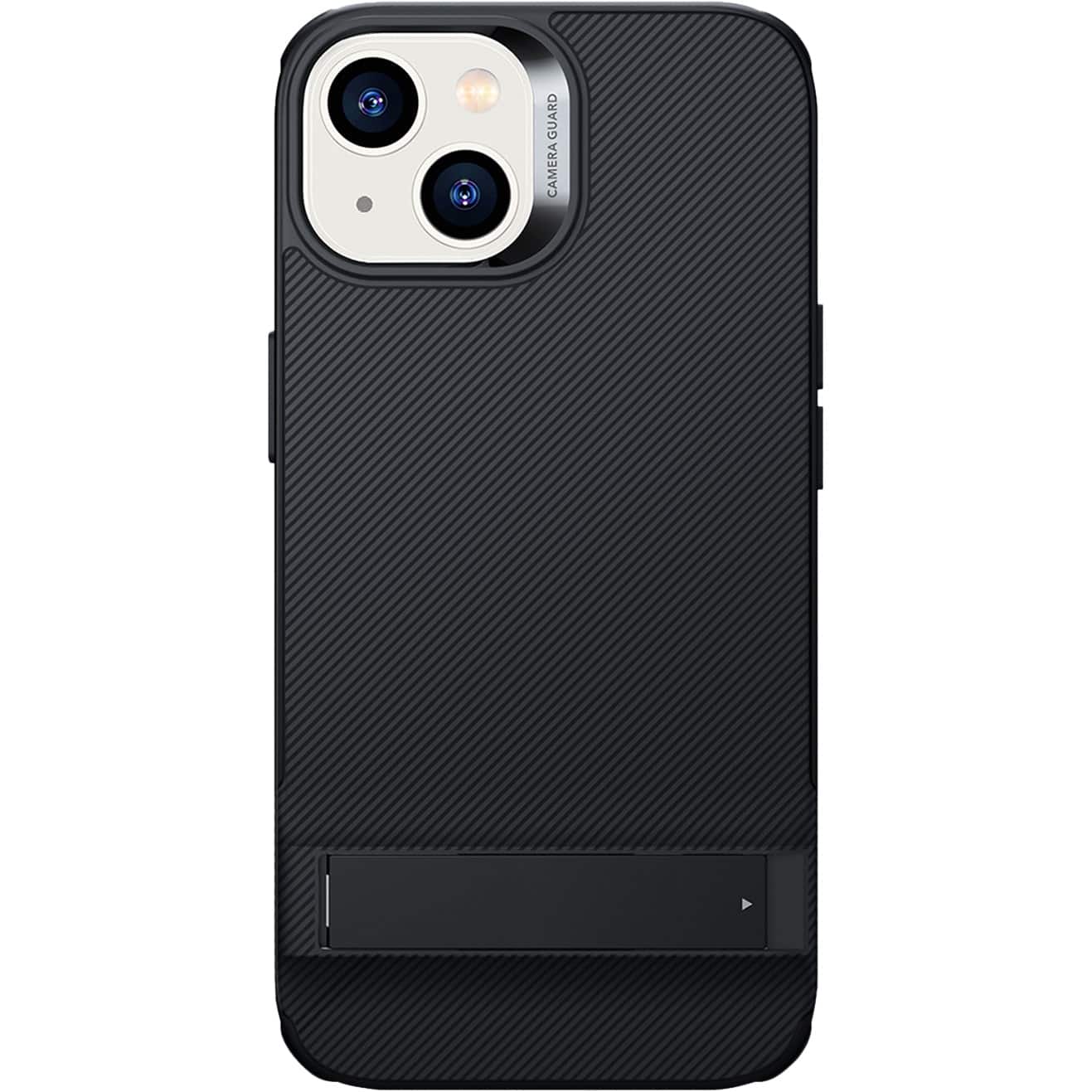 Front. SaharaCase - AirShield Boost Kickstand Series Case for Apple iPhone 14 Plus - Black.