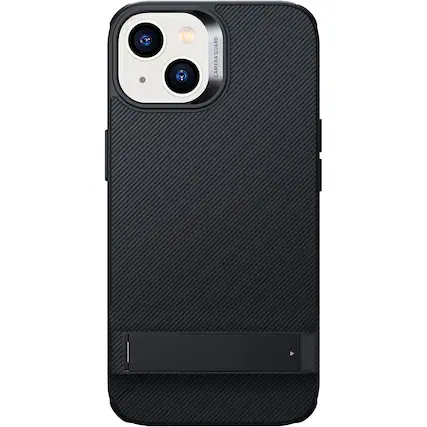 Front. SaharaCase - AirShield Boost Kickstand Series Case for Apple iPhone 14 Plus - Black.