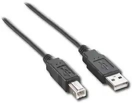 Dynex™ - 6' USB 2.0 A/B Cable - Black
