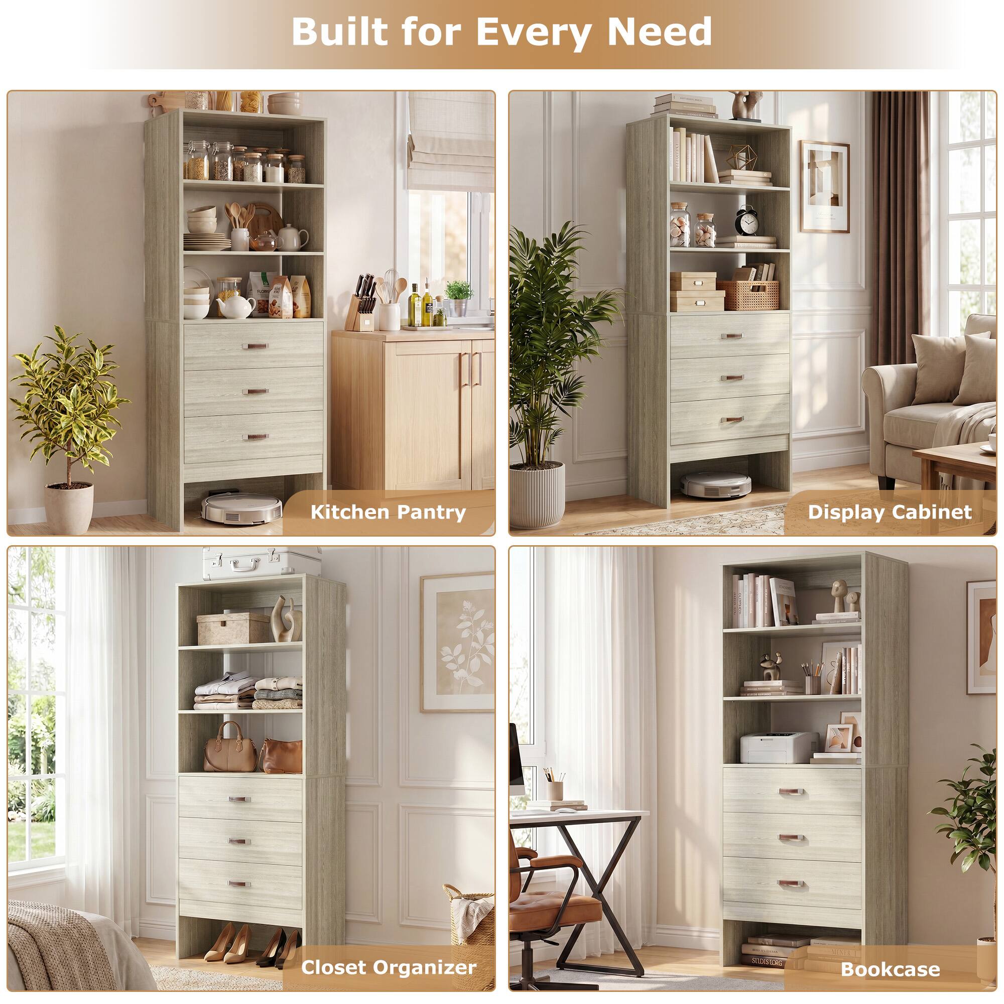 Built for Every Need

Kitchen Pantry
Display Cabinet
Closet Organizer
Bookcase