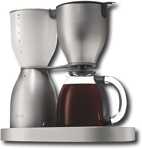 Best Buy DeLonghi 10 Cup Coffeemaker Brushed Aluminum DCM900