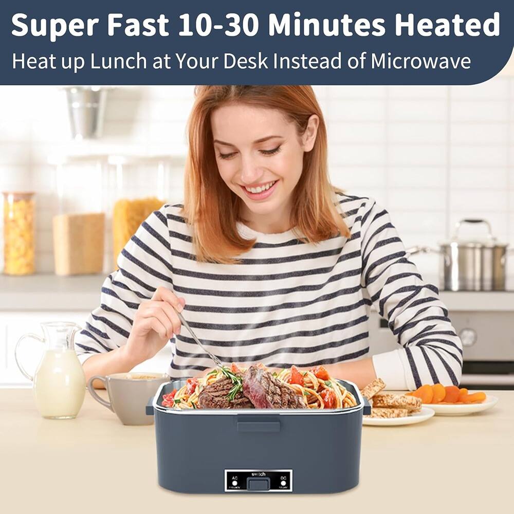 Super Fast 10-30 Minutes Heated  
Heat up Lunch at Your Desk Instead of Microwave