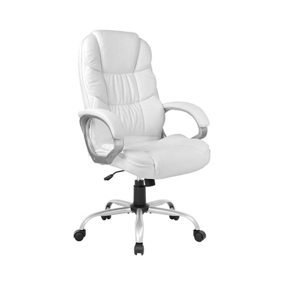 Maxxis Merch - EXECUTIVE PU LEATHER OFFICE CHAIR - White