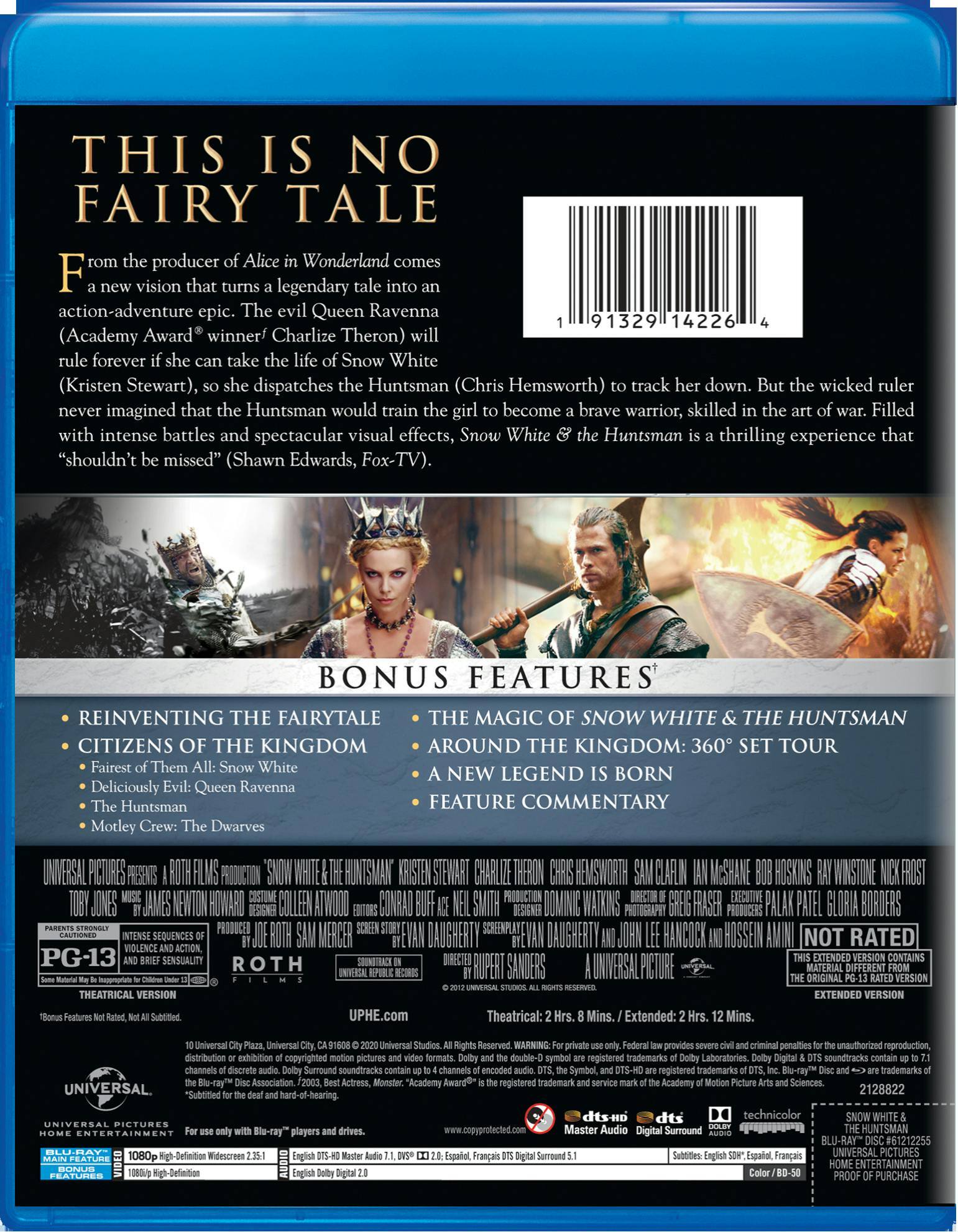 Angle. Snow White and the Huntsman (Extended Edition) [Blu-ray].
