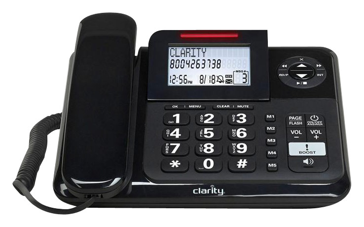 Amplified Cordless And Corded Phone With Answering Machine