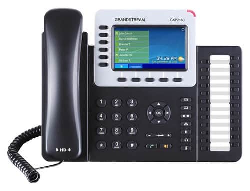 Angle. Grandstream - GS-GXP2160 Enterprise IP Corded Phone - Black.