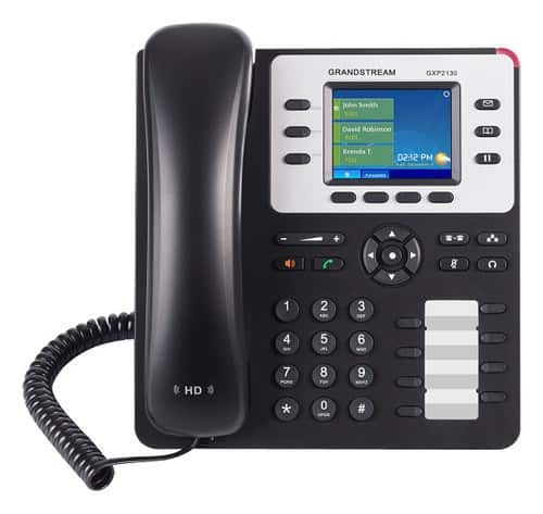 Angle. Grandstream - GS-GXP2130 Enterprise IP Corded Phone - Black.