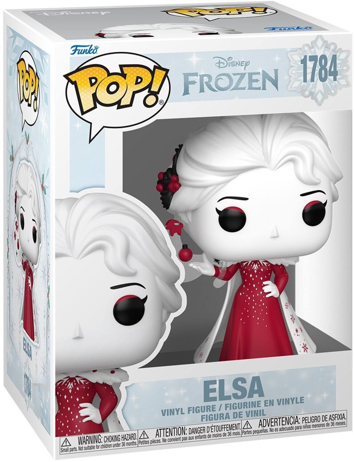 Disney  
POP!  
Funko Disney 1784  
FROZEN  
ELSA  
VINYL FIGURE / FIGURINE EN VINYLE / FIGURA DE VINIL  
ADVERTENCIA: PELIGRO DE ASFIXIA. menores de 36 meses.  
D'TOUFFEMENT. adecuado para niños  
ATTENTION: DANGER petites pièces. Ne convient pas aux enfants de moins de 36 mois.  
WARNING: CHOKING HAZARD. Small parts. Not suitable for children under 36 months.