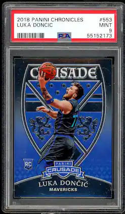 Luka Doncic Rookie Card 2018-19 Panini Chronicles #553 PSA 9