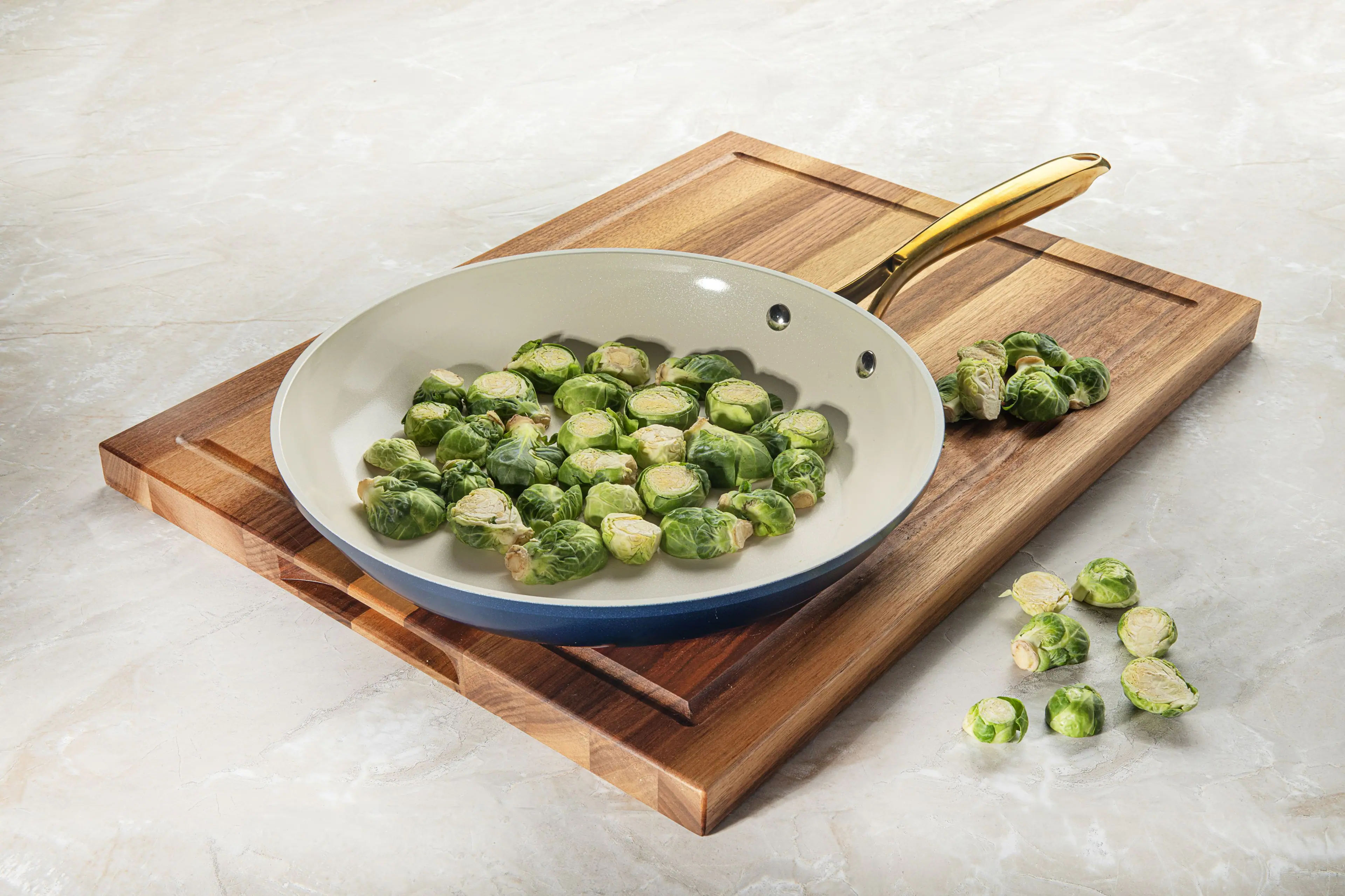 Alt View 2. Gotham Steel - Gotham Steel Navy 10'' Ultra Nonstick Ceramic Fry Pan with Stay Cool Handle - Navy.