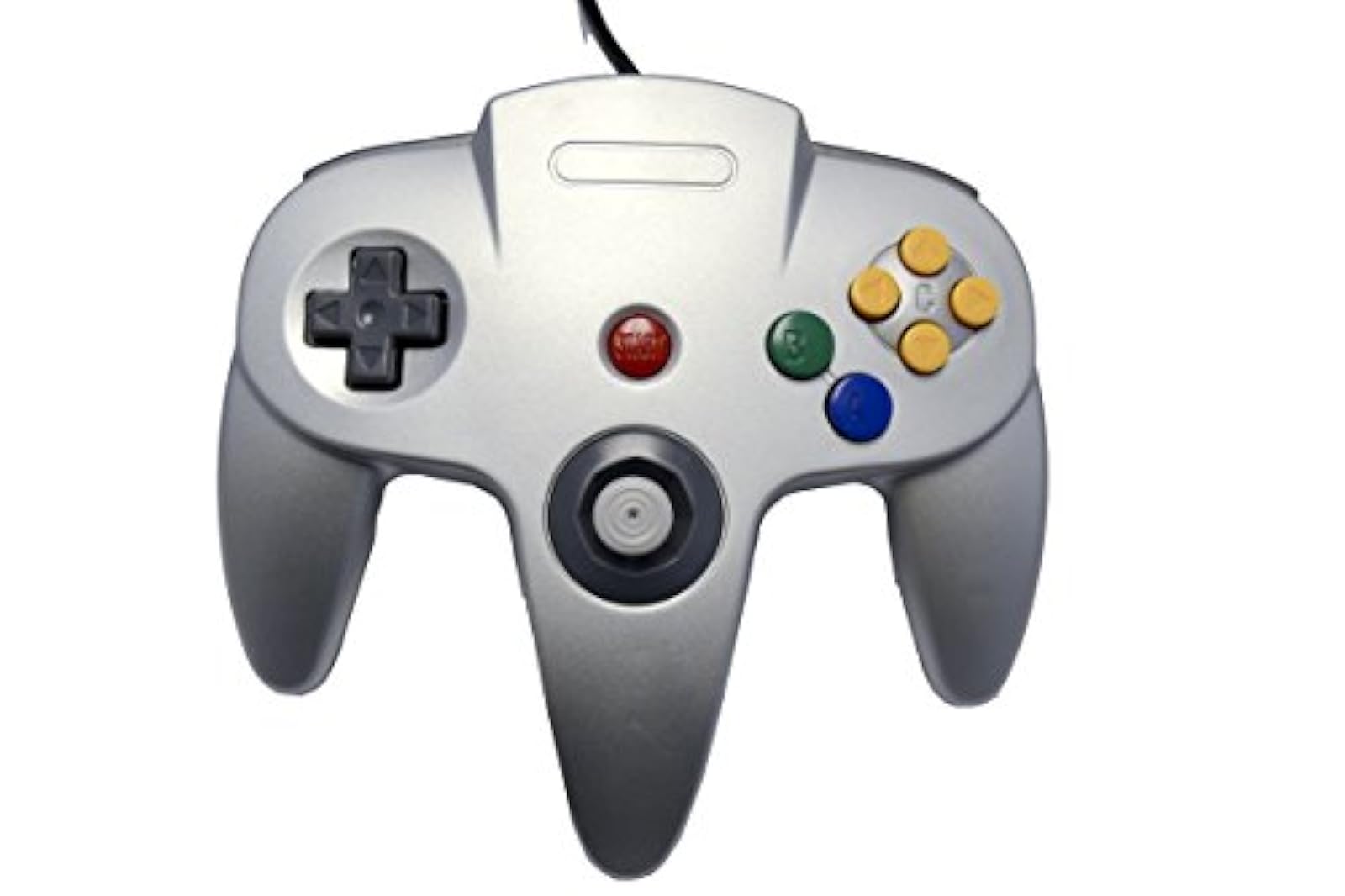 Alt View 1. Mars Devices - Silver Replacement Controller for Nintendo N64 - Silver.