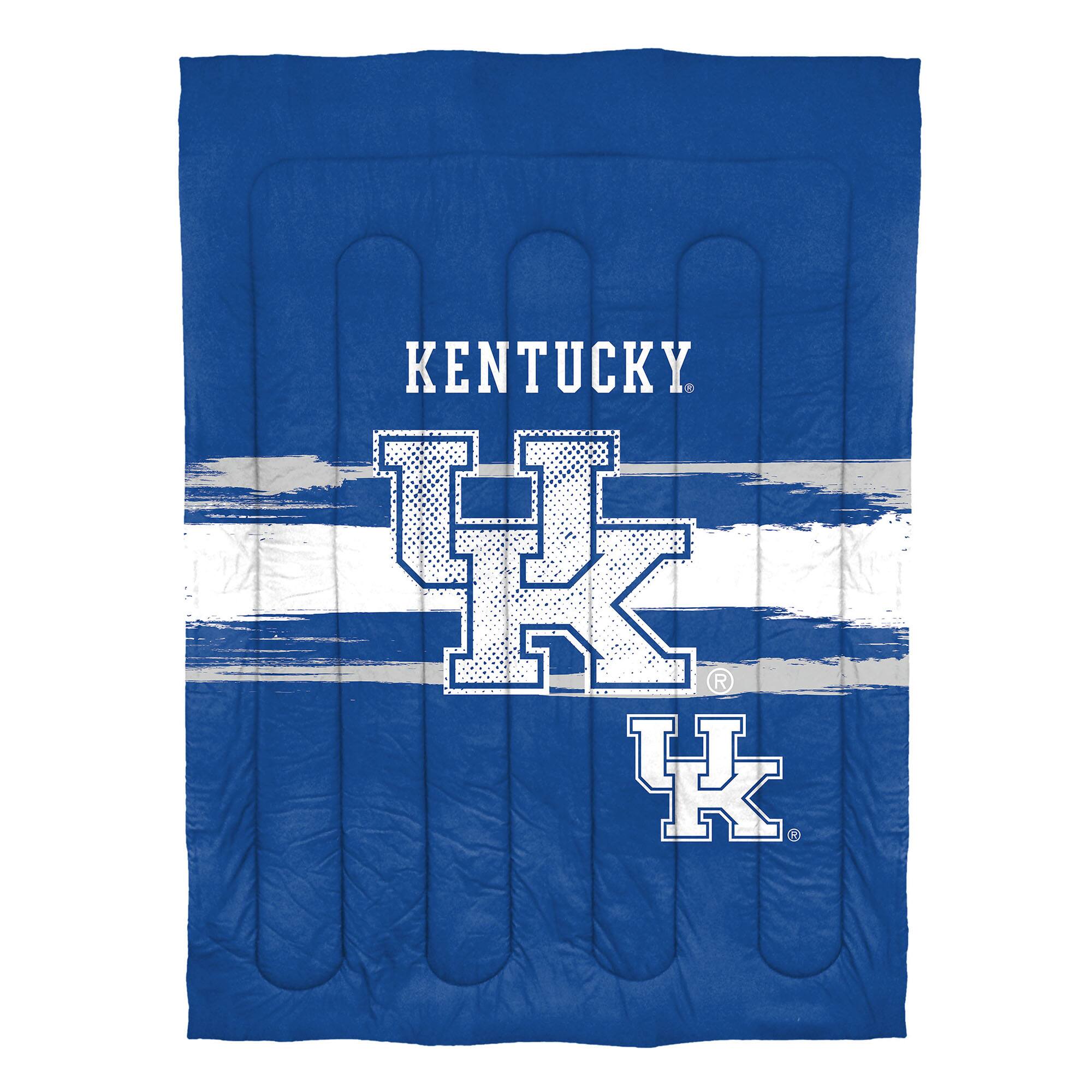 Angle. Sweet Home Collection - NCAA Kentucky Wildcats Comforter & Sham Set- Twin/Twin XL - Multicolored.