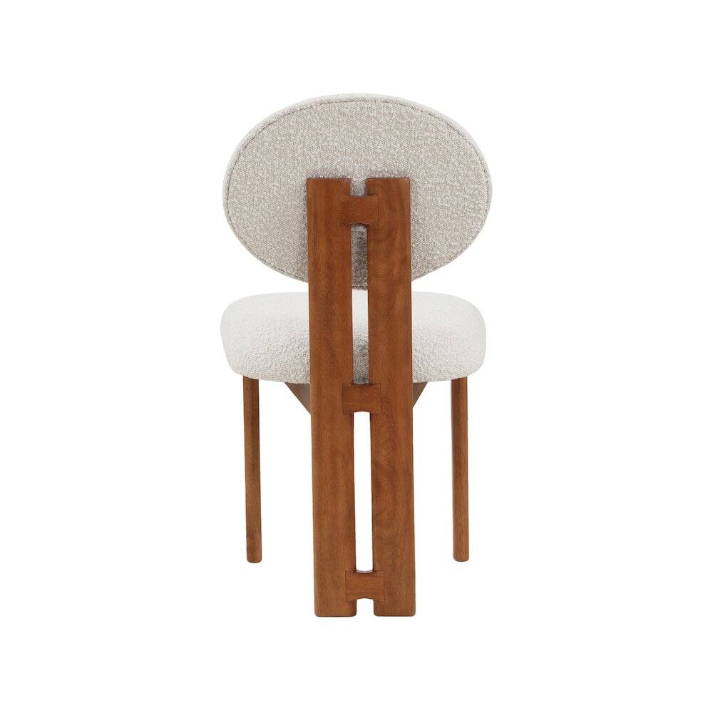 Alt View 1. Meridian Furniture - Napa Cream Boucle Fabric Dining Chair, Set of 2 - Beige.