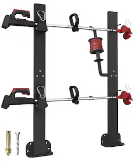 Skar Audio - Weed Eater Rack For Open Trailer Weedeater With Lockable Hasp Mount On Landscape Truck Enclosed Tri - 2 Place