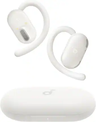 Front. Soundcore - Soundcore V20i by Anker Open-Ear Headphones,Adjustable Ear Hooks - White - White.