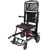 Front. Topteng - Portable Electric Stair Climbing Wheelchair - 350LB Load, Foldable Design, Heavy Duty Assist Track Stair Chair for Adult - Black.