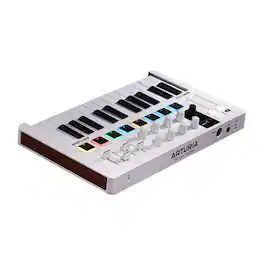 Arturia - MiniLab 3 Mini Hybrid Keyboard Controller with Creative Software (White)