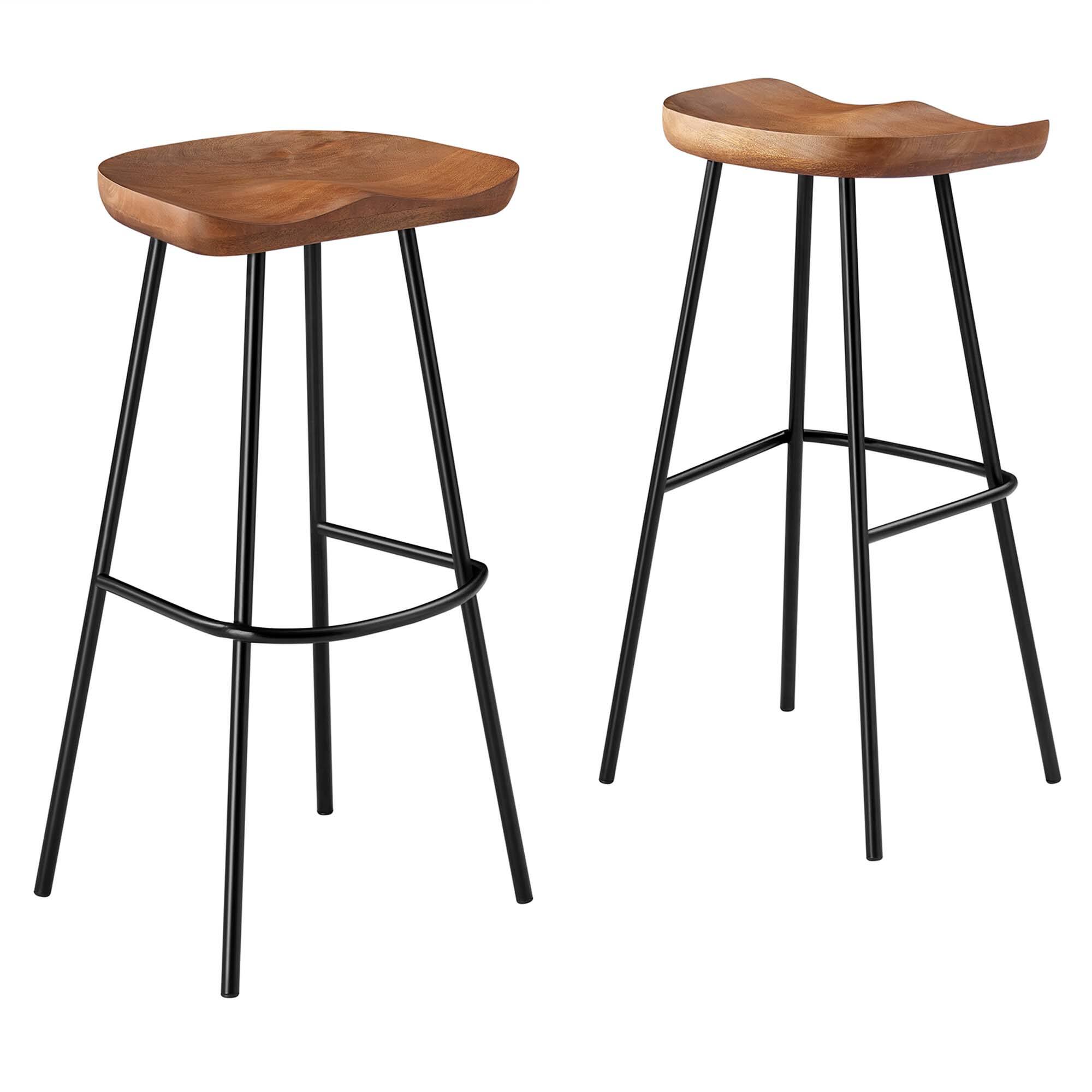 Front. Modway - Concord Backless Wood Bar Stools Set of 2 by Modway - 0.