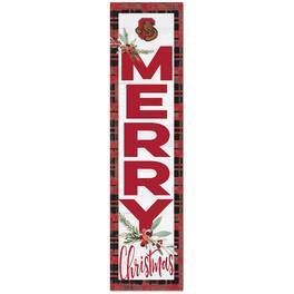 Jardine - Cornell Big Red 12'' x 48'' Outdoor Christmas Leaner - White