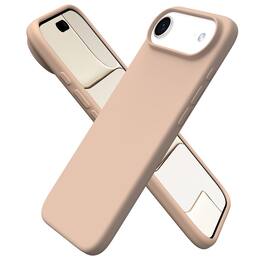 Ornarto - Designed for iPhone Air Case 6.5", Liquid Silicone Soft Gel Rubber Shockproof Protective Case - Nude Taupe