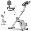 Front. HARISON - HARISON Folding Exercise Bike 350 LBS Capacity, 5 in 1 Bluetooth Stationary Bikes for Home (BBX3L) - white.