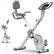 Front. HARISON - HARISON Folding Exercise Bike with resistance bands 350 LB, 5in1 Magnetic Stationary Bike with Bluetooth-BBX3LW - white.