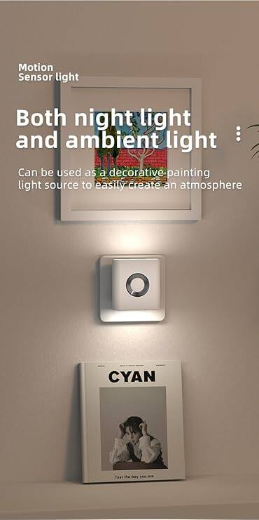 Motion Sensor light

Both night light and ambient light

Can be used as a decorative painting light source to easily create an atmosphere

CYAN

Just the way you are