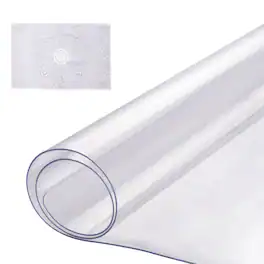 VEVOR - Plastic Table Cover, 14 x 24 Inch 1.5 mm Thick Clear Table Protector, Rectangle PVC Desk Mat - Transparent