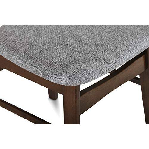 Alt View 4. New Classic Furniture - Morocco Light Gray Solid Wood Dining Chair (Set of 4) - Grey.