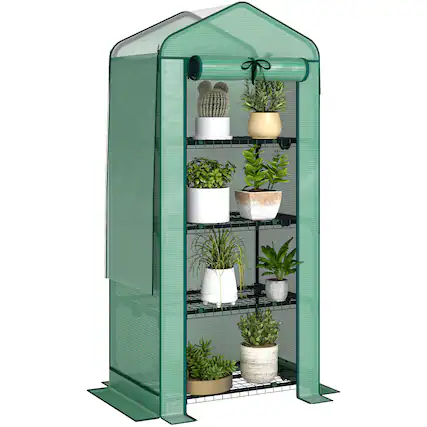 Front. Outsunny - Greenhouse with Screen Roof.