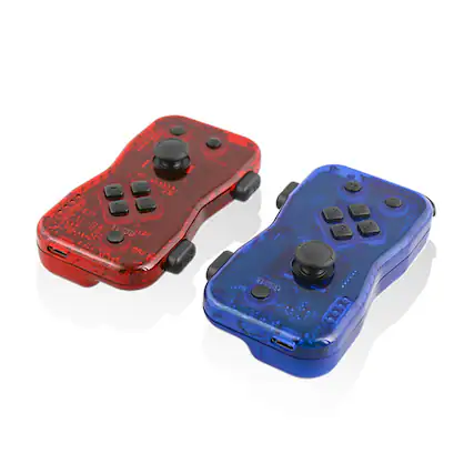 Front. Nyko - NYKO Technologies NYKO87268 Dualies for Nintendo Switch - Red/Blue - Red/Blue.