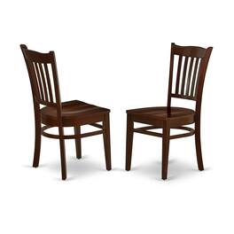 East West Furniture - Dining Chair Mahogany - Brown