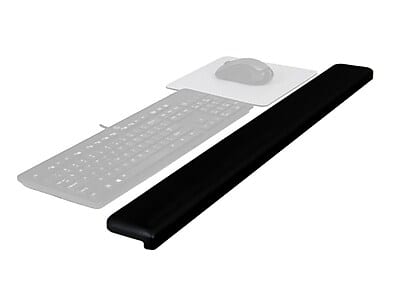 3M - Gel Wrist Rest for Standing Desks, Non-Slip Back (WR200B) - Black