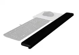 3M - Gel Wrist Rest for Standing Desks, Non-Slip Back (WR200B) - Black