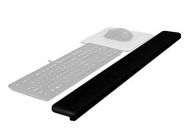 Front. 3M - Gel Wrist Rest for Standing Desks, Non-Slip Back (WR200B) - Black.