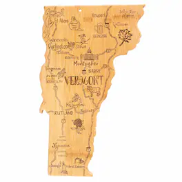 Totally Bamboo - Destination Vermont Cutting Board, 16" x 10"