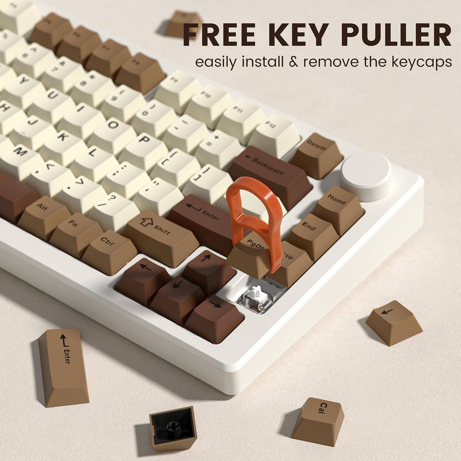 FREE KEY PULLER  
easily install & remove the keycaps