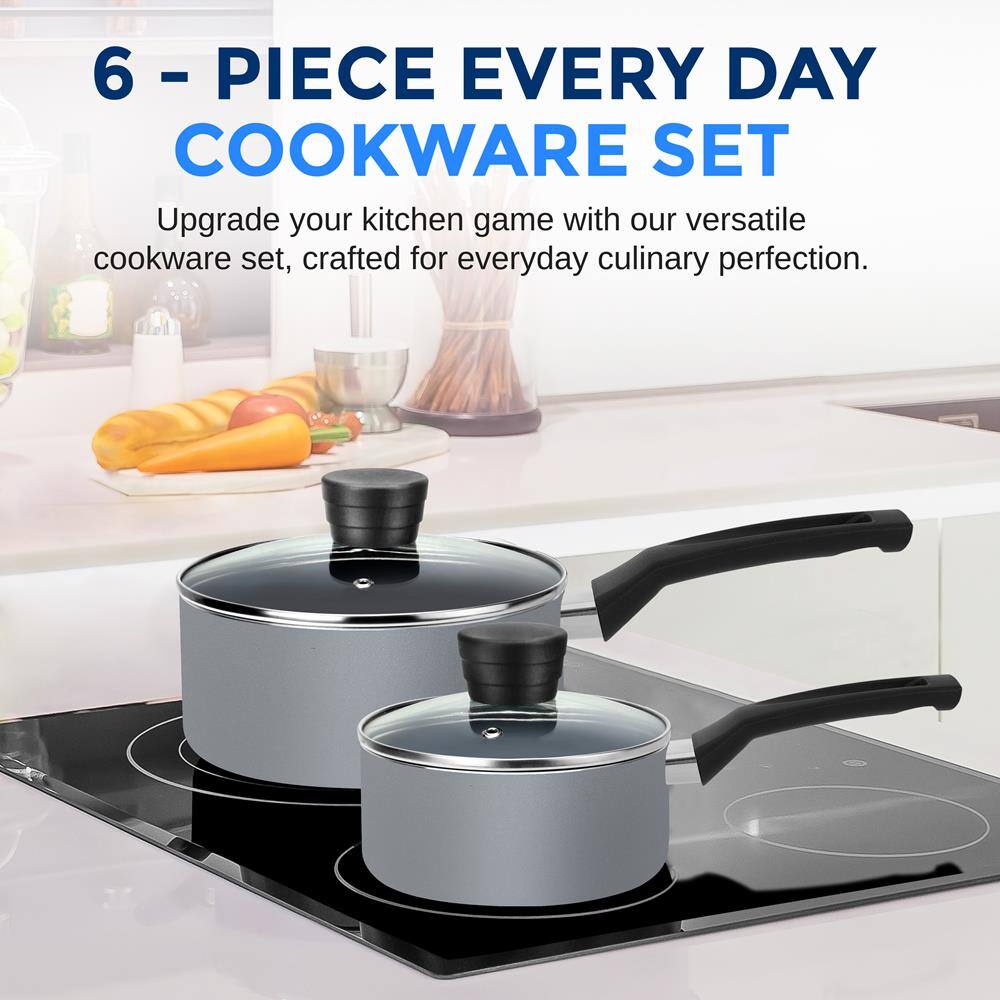 6 - PIECE EVERY DAY COOKWARE SET

Upgrade your kitchen game with our versatile cookware set, crafted for everyday culinary perfection.