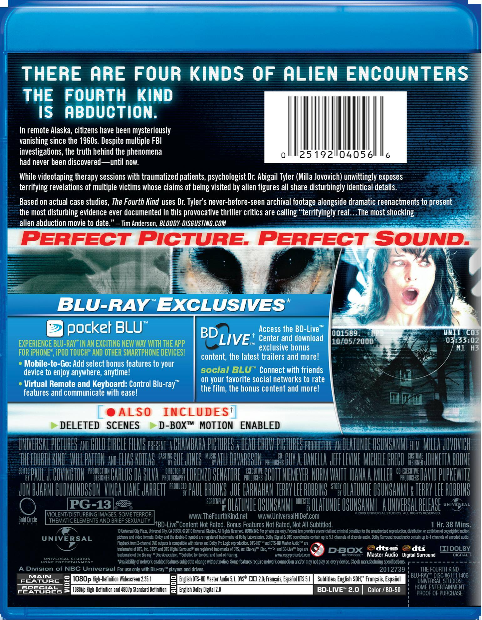 Angle. The Fourth Kind [Blu-ray].