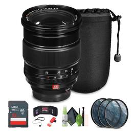 Fujifilm - XF 16-55mm f/2.8 R LM WR Lens, 32GB Memory Card,Bundle - Black