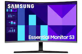 Samsung - S3 S39GD 32" FHD 100Hz Essential Curved Monitor (HDMI) - Black