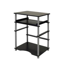 BisonOffice - Black and Grey Laptop Desk with Sturdy Workstation Surface and Modern Design - Black/Grey