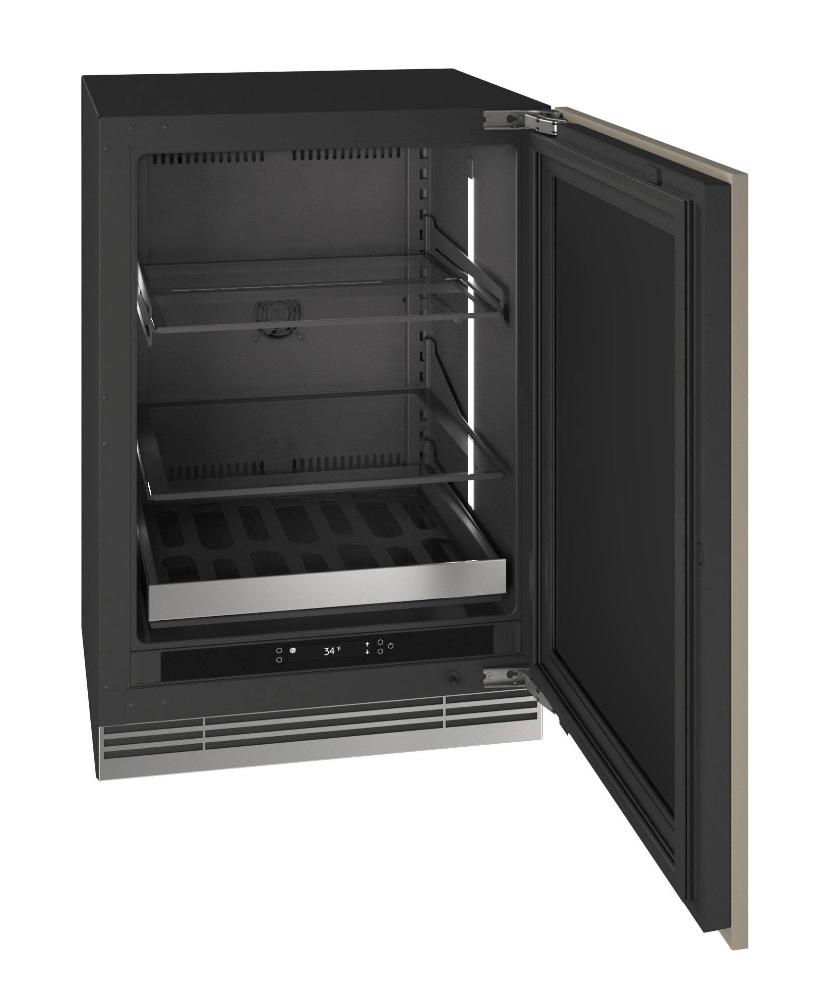 Alt View 3. U-Line - U-Line 24"W. 5.1 Cu.Ft. Built-In Panel Ready Compact Beverage Center - Panel Ready.