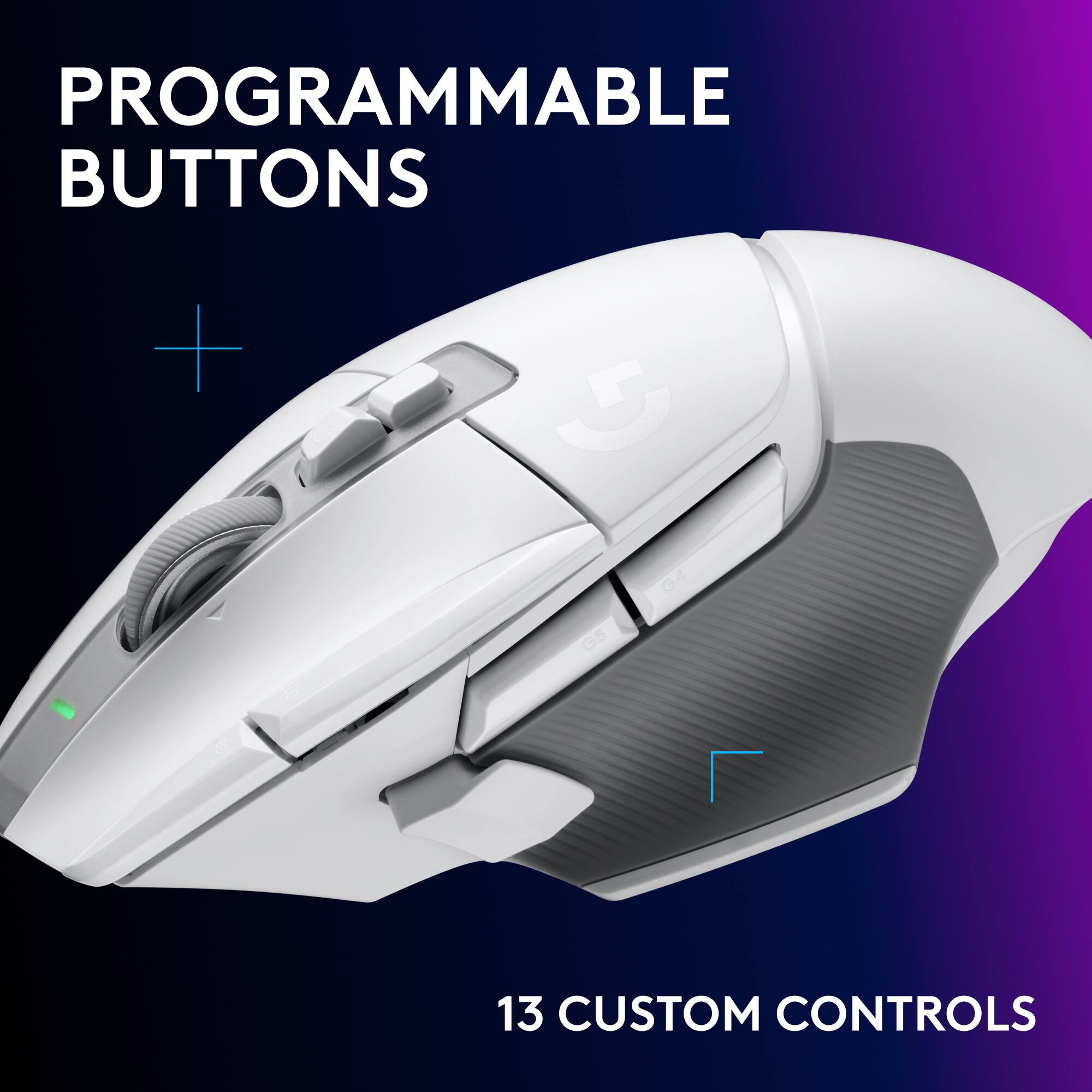 PROGRAMMABLE BUTTONS  
+  
5  
13 CUSTOM CONTROLS